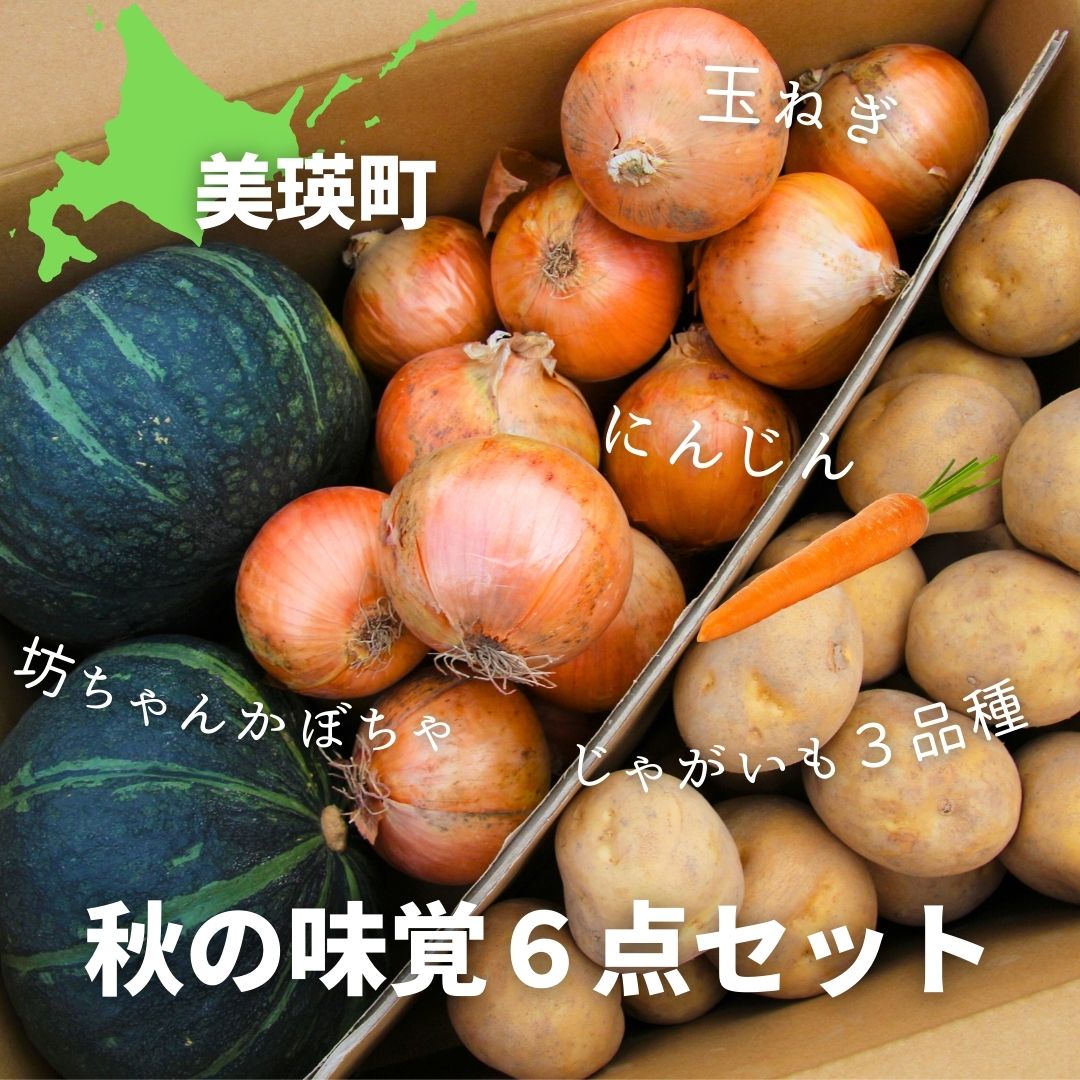 【ふるさと納税】≪令和6年産！≫秋の味覚6点セット　北海道　北海道美瑛　北海道美瑛町　美瑛町　美瑛　かぼちゃ　南瓜　玉ねぎ　じゃがいも　にんじん　秋野菜　美景農園[012-24]