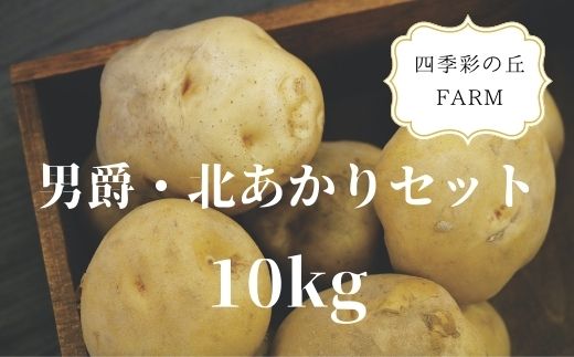 【ふるさと納税】四季彩の丘FARM　男爵・北あかりセット(10kg)[018-36]