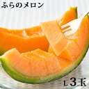 【ふるさと納税】かみふらの赤肉メロンL(1.6kg以上)3玉