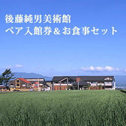 【ふるさと納税】後藤純男美術館ペア入館券＆お食事セット　【チケット・入場券・優待券・絵画・お食事券】