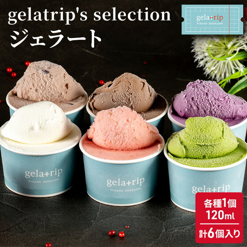 【ふるさと納税】gelatrip's selection ジェラート6個 BOX 北海道 上富良野町...