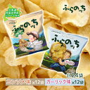 54位! 口コミ数「1件」評価「5」ふらの産ポテトチップス【ふらのっち】コンソメ味＆ガーリック味セット ふらの農業協同組合(南富良野町) ジャガイモ コンソメ ガーリック 芋 ･･･ 