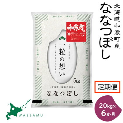 《6か月定期便》 北海道和寒町産ななつぼし20kg(5kg×4袋) ふるさと納税 ななつぼし ふるさと納税 米 北海道 定期便