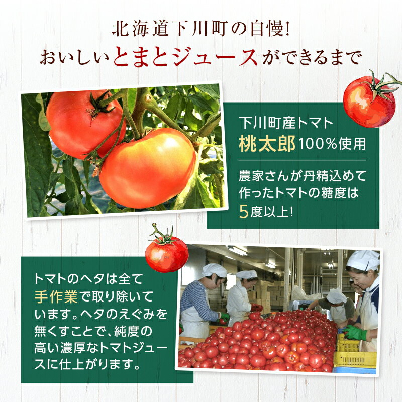 【ふるさと納税】 【選べる本数】 とまとジュース「ふるさとの元気」1000ml 1L トマト 桃太郎 宗谷の塩 野菜 やさ 故郷 ふるさと 納税 国産 北海道産 北海道 下川町 F4G-0168var