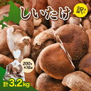 【ふるさと納税】 <配送月が選べる>生しいたけ【形が悪いなどの訳あり品】3.2kg(200g×16袋) 不揃い シイタケ 椎茸 食べ応え おすそ分け 小分け 便...