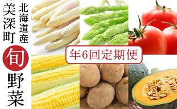 【ふるさと納税】美深の旬の野菜 年6回定期便【北海道美深町産】2022年5月出荷開始 【定期便・野菜・とうもろこし・じゃがいも・かぼちゃ・ホワイトアスパラ・グリーンアスパラ・フルーツトマト】 お届け:2022年5月より出荷開始