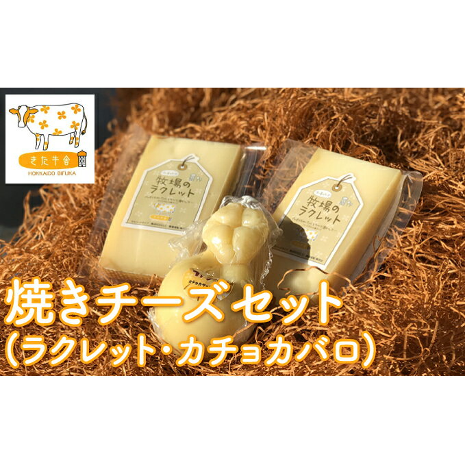北海道美深町 焼きチーズセット(ラクレット・カチョカヴァロ)[北ぎゅう舎] [加工食品・乳製品・チーズ・セット]