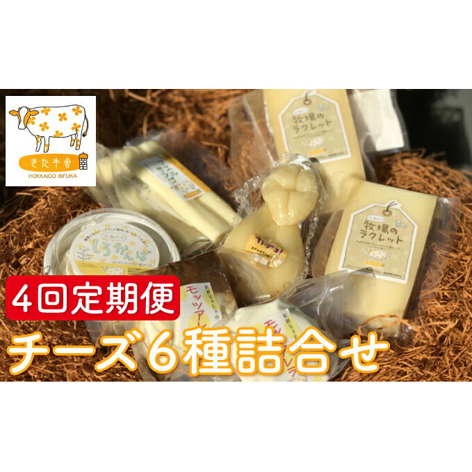 北海道美深町 チーズ6種詰め合わせ 4回定期便 【北ぎゅう舎】 加工食品 乳製品 詰合せ