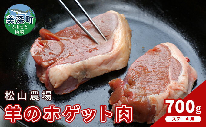 【ふるさと納税】松山農場の羊のホゲット肉ステーキ用700g【北海道美深町】　【羊肉・ラム肉】 2