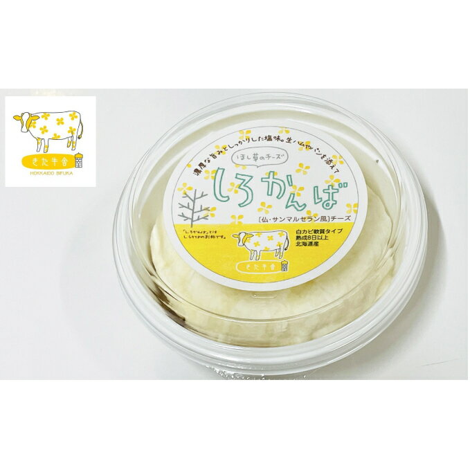 【ふるさと納税】サンマルセランタイプのチーズ「しろかんば」80g×2【北ぎゅう舎】北海道美深町【加工食品・乳製品・チーズ・しろかんば・160g】