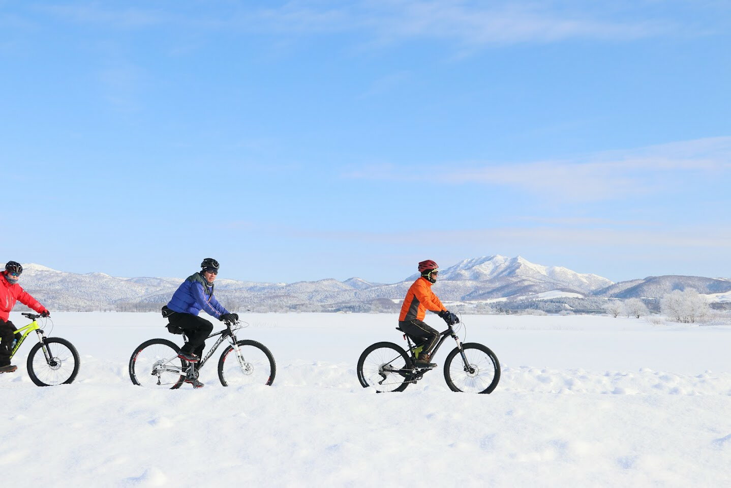 【ふるさと納税】サイクリングガイドチケット　雪上サイクリング編（12月～3月）