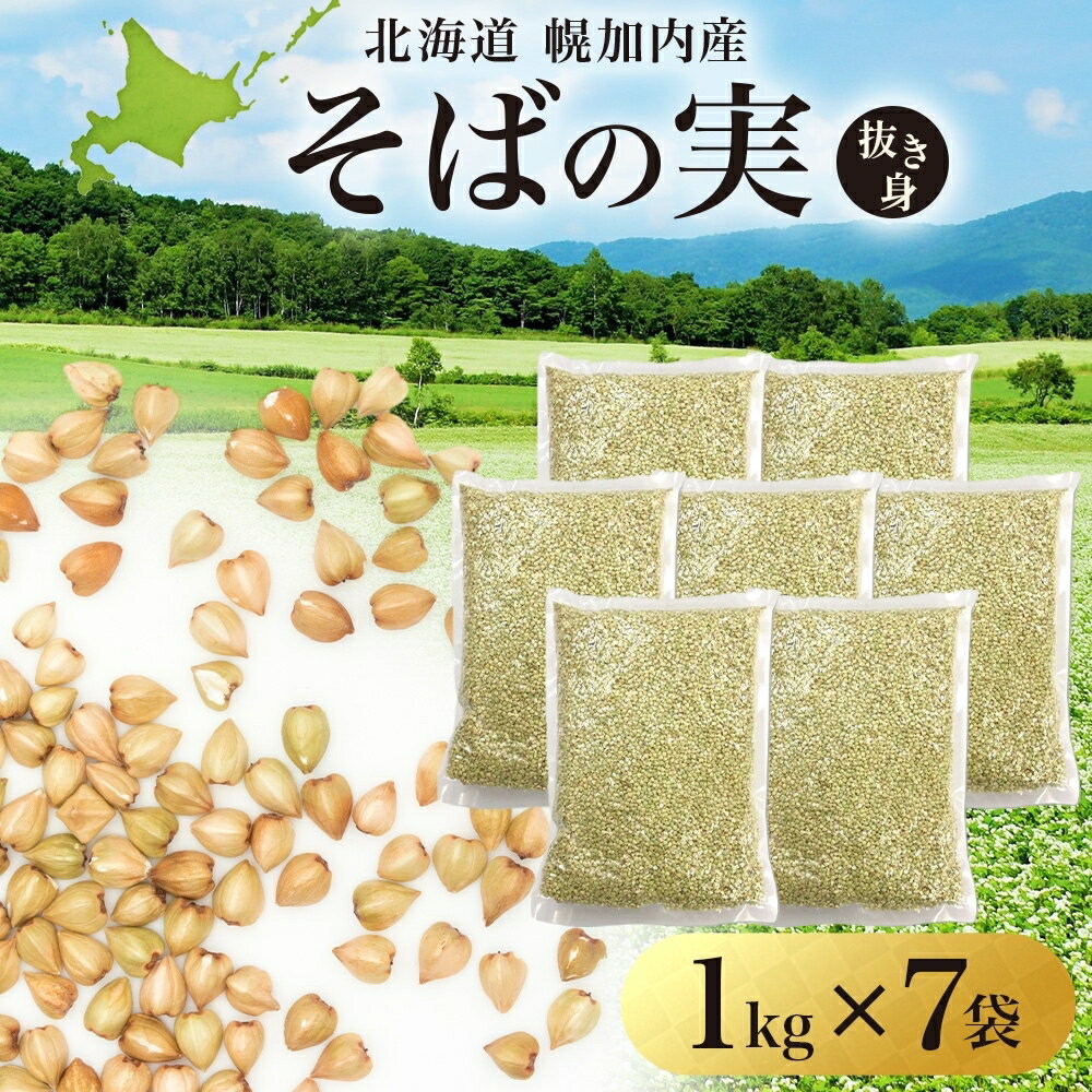 栄養満点 そばの実 7kg 北海道 幌加内産 玄そば 使用 日本一 国産 ルチン グルテンフリー 食物繊維 ビタミンB1 高タンパク質 カテキン ミネラル スーパーフード 美容 健康 蕎麦 [ 麺類 そばの実 そば ]