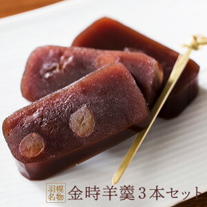 【ふるさと納税】羽幌名物 金時羊羹 3本セット | 羊羹 ようかん セット 和菓子 老舗 ギフト 菓子 スイーツ お茶菓子 手土産 名物 ご当地 スイーツ ふるさと納税 北海道 羽幌町 羽幌【11106】