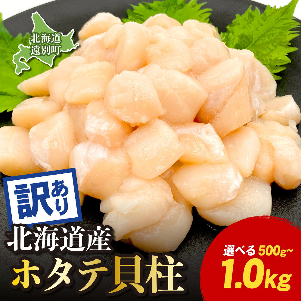 【ふるさと納税】 北海道 遠別町 ホタテ貝柱 訳あり 選べる 500g ～ 1kg ほたて 帆立 貝柱 1キロ 訳ア...
