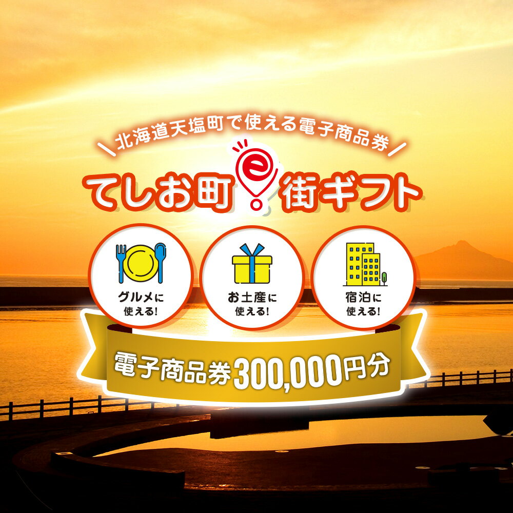 【ふるさと納税】天塩町e街ギフト　300,000円分