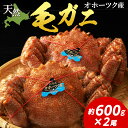 【ふるさと納税】 毛ガニ 約600g×2尾かに カニ 蟹 毛蟹 冷凍 北海道 オホーツク産 姿 蟹みそ 殻付き ボイル 北海道ふるさと納税 ふるさと納税 北海道 浜頓別 通販 贈答品 贈り物