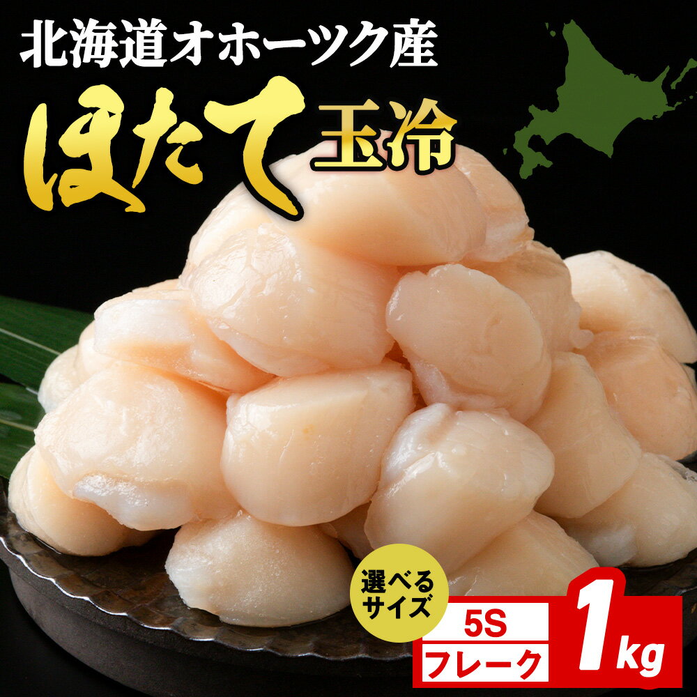 【ふるさと納税】 ☆ホタテ 玉冷 1kg 5S・フレーク 選べるサイズ 訳あり ほたて 帆立 国産 北海道産 オホーツク産刺身 玉冷 むき身 ほたて 帆立 冷凍 北海道産 浜頓別町 北海道ふるさと納税 ふるさと納税 北海道 浜頓別 通販 贈答品 贈り物のサムネイル