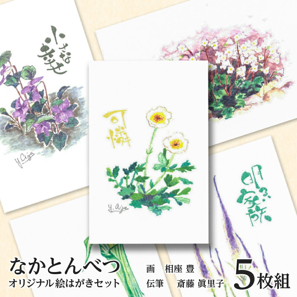 62位! 口コミ数「0件」評価「0」 絵葉書 はがき オリジナル 5枚 ハガキ 可愛い ギフト 花 植物ポストカード セット 絵はがき 挨拶 手紙 ふるさと納税 北海道 中頓別･･･ 