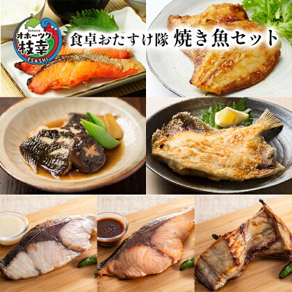 オホーツク枝幸 食卓おたすけ隊～焼き魚セット　【定期便・魚貝類・サーモン・鮭・魚貝類・干物・魚貝類・漬魚・味噌漬け】