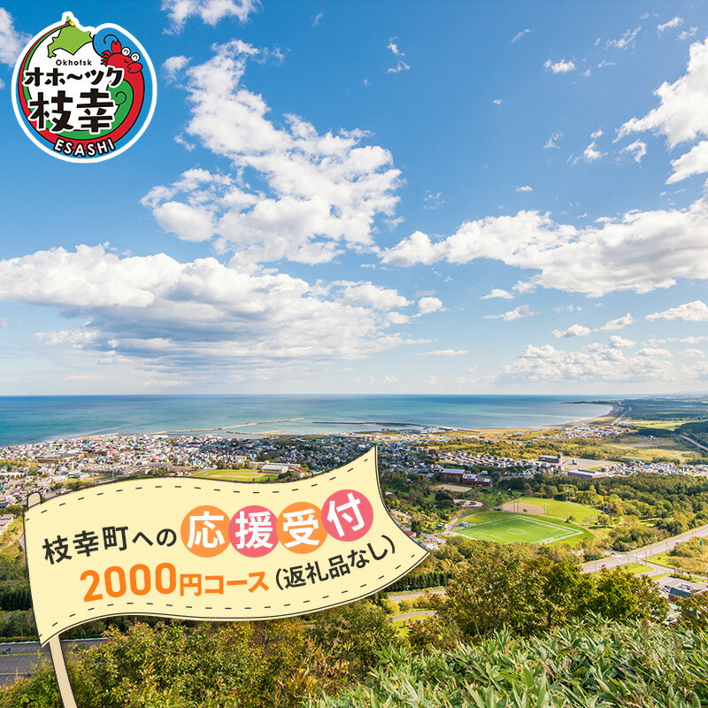 3位! 口コミ数「0件」評価「0」北海道枝幸町 寄附のみの応援受付 2,000円コース（返礼品なし 寄附のみ 2000円）　【 自治体支援 自治体応援 お礼の品なし ふるさと･･･ 