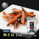 【ふるさと納税】北海道枝幸産 鮭とば10個セット(85g×10個)廣瀬商店 北海道 冷凍 おつまみ 珍味 鮭 小分け 自宅用 肴