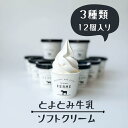 【ふるさと納税】L-01 とよとみ牛乳ソフトクリーム 3種類
