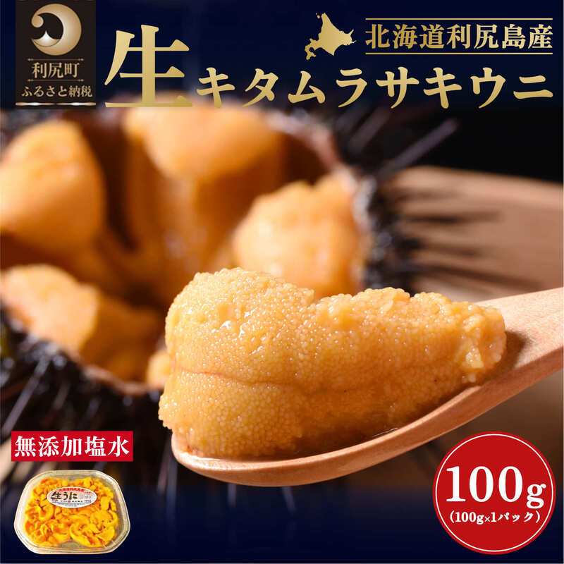 59位! 口コミ数「0件」評価「0」北海道 利尻島産 塩水生うに（ムラサキウニ）100g×1パック [2024年6月出荷開始先行受付] ウニ 塩水ウニ　【魚貝類・ウニ・雲丹】　･･･ 