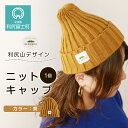 【ふるさと納税】☆利尻山デザイン☆ニットキャップ1個(カラー:黄)北海道ふるさと納税 利尻富士町 ふるさと納税 北海道 帽子 ニットキャップ ニット帽 利尻山