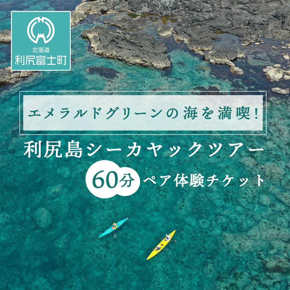 楽天北海道利尻富士町【ふるさと納税】【エメラルドグリーンの海を満喫！】利尻島シーカヤックツアー（60分）☆ペア体験チケット北海道ふるさと納税 利尻富士町 ふるさと納税 北海道 利尻島 シーカヤック カヤックツアー ペア 体験 レクチャー 講習