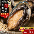 【ふるさと納税】☆選べる発送月☆あわび 北海道 利尻島産 直送!天然 生えぞあわび 選べる500g~1kg 鮑 海鮮 冷蔵 お刺身 魚介 お祝い【福士水産】北海道ふるさと納税 利尻富士町 ふるさと納税 北海道産アワビ 産地直送 美味しさに 訳あり 蝦夷あわび