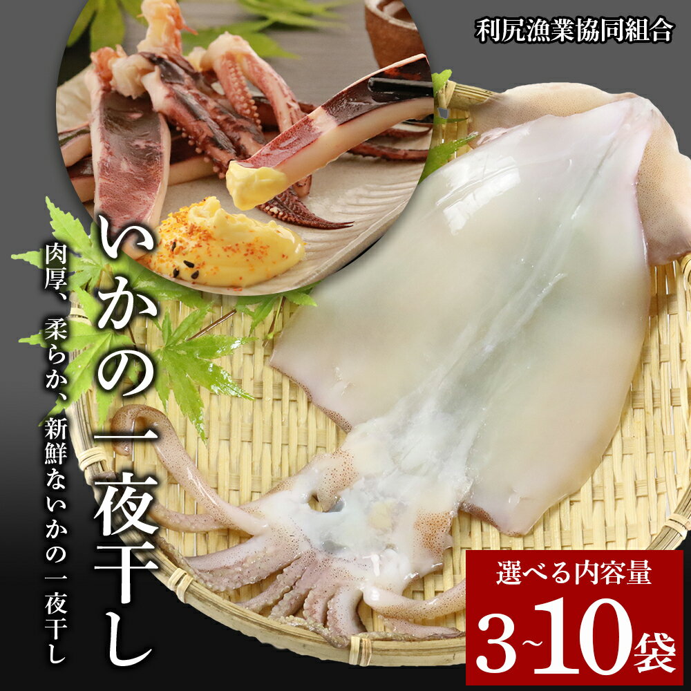 21位! 口コミ数「3件」評価「4.67」いかの一夜干し 選べる3パック～10パック＜利尻漁業協同組合＞いか イカ 一夜干し 干物 小分け 北海道ふるさと納税 利尻富士町 ふるさと納･･･ 