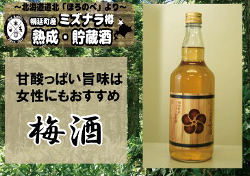 【ふるさと納税】幌延町産ミズナラ木樽貯蔵　梅酒
