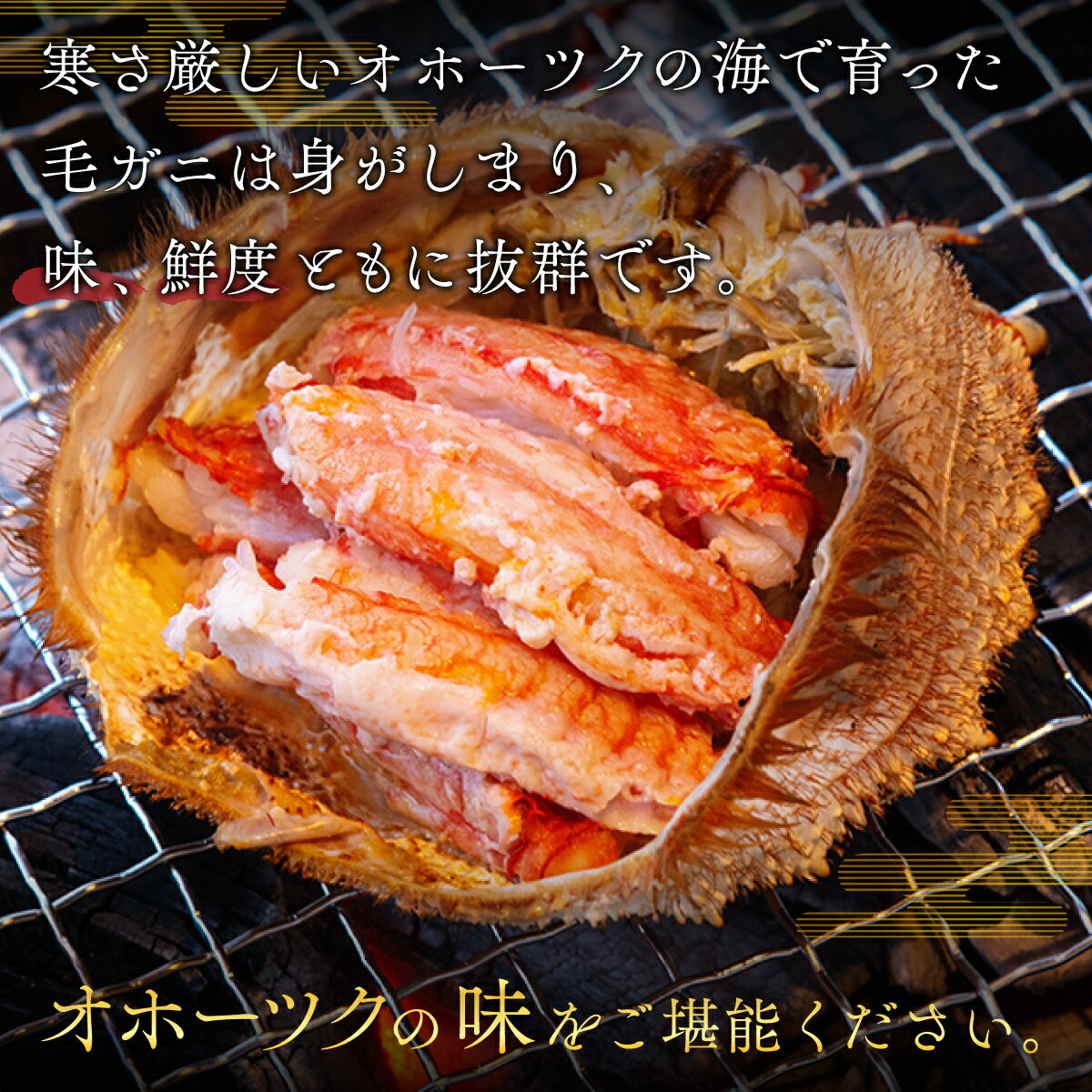 【ふるさと納税】オホーツクの毛ガニ　[500g～550g×1尾]【配送不可地域：離島】 かに カニ 蟹 毛ガニ 北海道 美幌町 送料無料 BHRI002