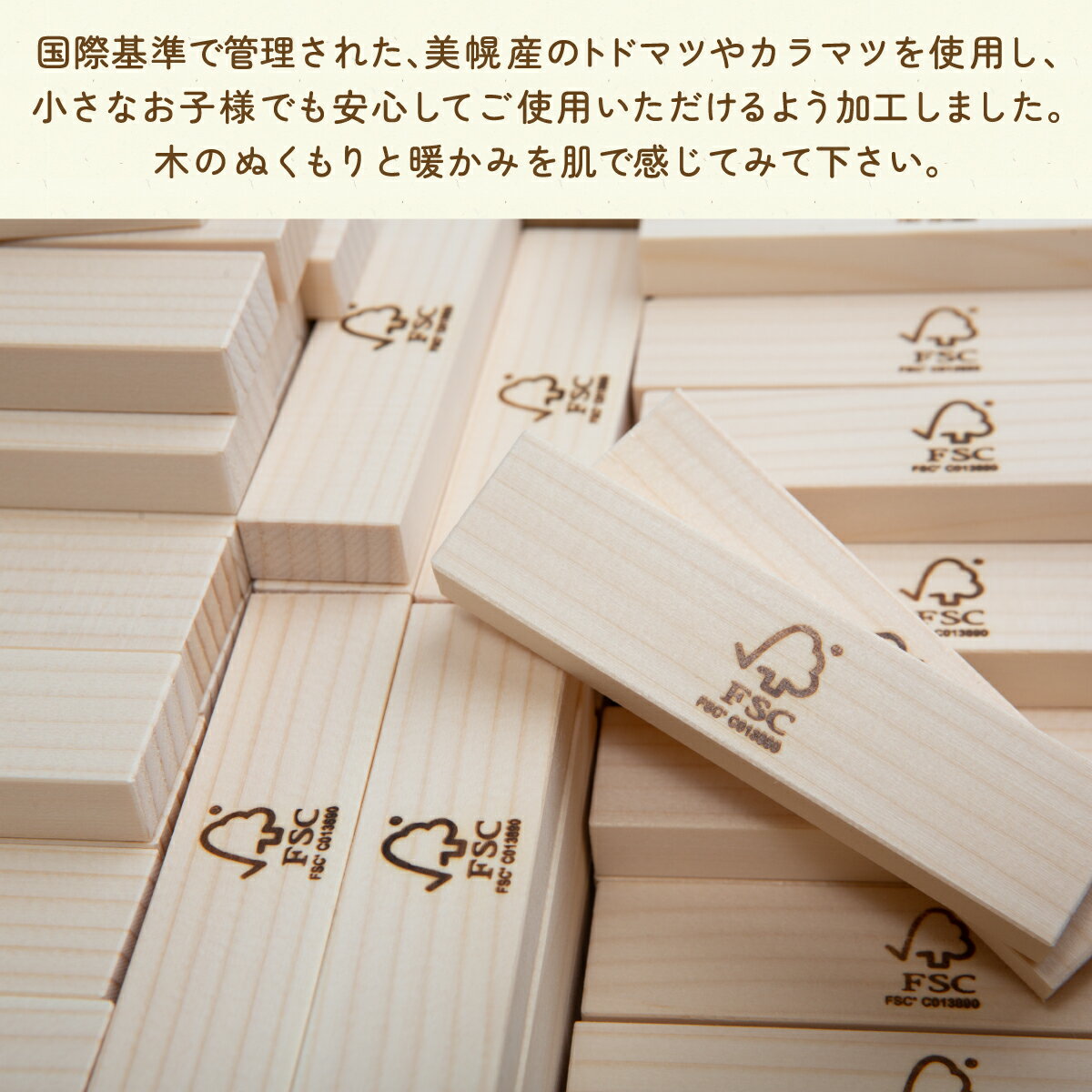 【ふるさと納税】木のぬくもり「つみ木・100ピース」 積み木 つみき 遊び おもちゃ 知育 北海道 美幌町 送料無料 BHRG094