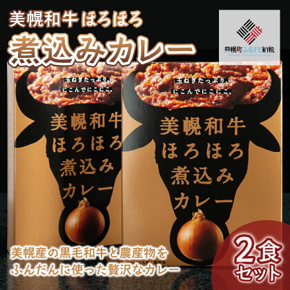 美幌和牛ほろほろ煮込みカレー 2食セット カレー 和牛 煮込みカレー おかず 簡単 手軽 北海道 美幌町 送料無料 BHRG053