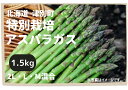 【ふるさと納税】【R6年産先行予約】アスパラガス　1.5kg　特別栽培　細川農園/015-24083-b01C