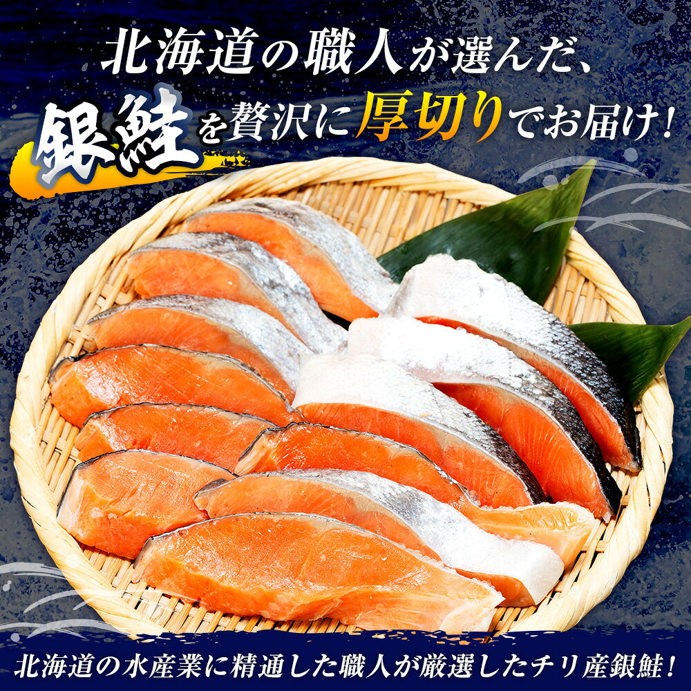 【ふるさと納税】塩銀鮭（甘口） 900g〜1.8kg | 北海道 津別町 銀鮭 塩鮭 さけ しゃけ サーモン 海鮮 切身 厚切り 魚介類 冷凍 パック おかず 和食 洋食 朝食 送料無料