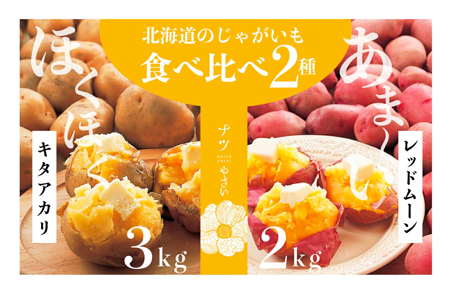 【ふるさと納税】【R6年収穫分】 ナツやさい 秋の旬 じゃがいも2種食べ比べ 5kg 【 ふるさと納税 人気...