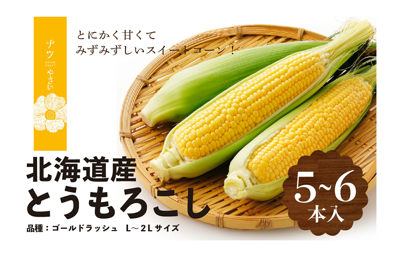 【ふるさと納税】【R6年収穫分】 ナツやさい 8月の旬 トウモロコシ 5〜6本 【 ふるさと納税 人気 おす...