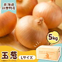 【ふるさと納税】産地直送知床の恵み凝縮!斜里の玉葱Lサイズ5kg 産地直送【配送不可地域:離島・沖縄県】【1537871】