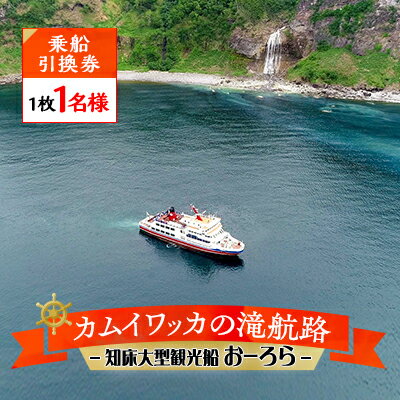 53位! 口コミ数「0件」評価「0」知床大型観光船おーろら【カムイワッカの滝航路・乗船引換券　1枚1名様】【1220417】