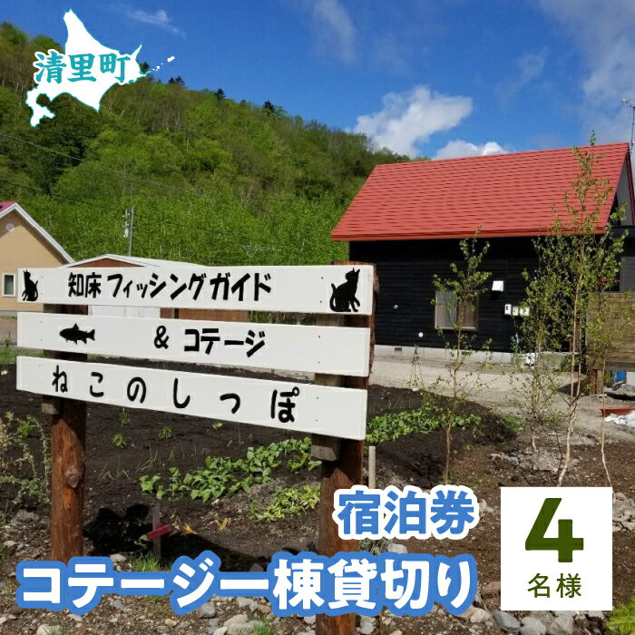 11位! 口コミ数「0件」評価「0」コテージ一棟貸切り宿泊券　4名様　知床フィッシングガイド&コテージねこのしっぽ 【 ふるさと納税 人気 おすすめ ランキング チケット 宿泊･･･ 