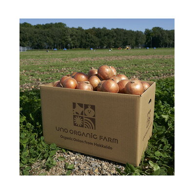 【ふるさと納税】UNO ORGANIC FARM　北海道訓子府産　オーガニック玉ねぎ　20kg　【有機JAS認証】【配送不可地域：離島・沖縄県】【1455254】