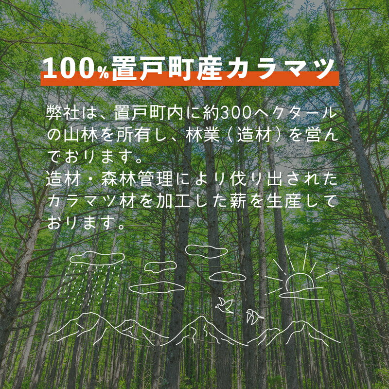 【ふるさと納税】薪（カラマツ）約20kg ふるさと納税 人気 おすすめ ランキング 段ボール梱包 薪長さ約30cm前後 カラマツ材 薪 樹木 割薪 北海道 置戸町 送料無料 OTF001