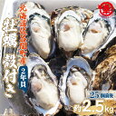 11位! 口コミ数「0件」評価「0」【先行予約】カキ 殻付き 2年貝 約2.5kg（25個前後） 佐呂間産（2024年10月中旬より発送） 【 ふるさと納税 人気 おすすめ ラ･･･ 