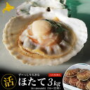 【ふるさと納税】【12月発送限定】オホーツク産 ずっしり大きな『活』 ほたて 3kg(16〜22枚) 【 ふるさと納税 人気 おすすめ ランキング 魚介類 貝 ...