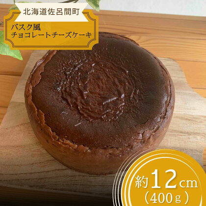 口いっぱい濃厚にとろける バスク風チョコレートチーズケーキ 12cm 【 ふるさと納税 人気 おすすめ ランキング 菓子 ケーキ バスク風 チョコレートチーズケーキ チーズケーキ 甘い 美味しい 北海道 佐呂間町 送料無料 】 SRMJ037