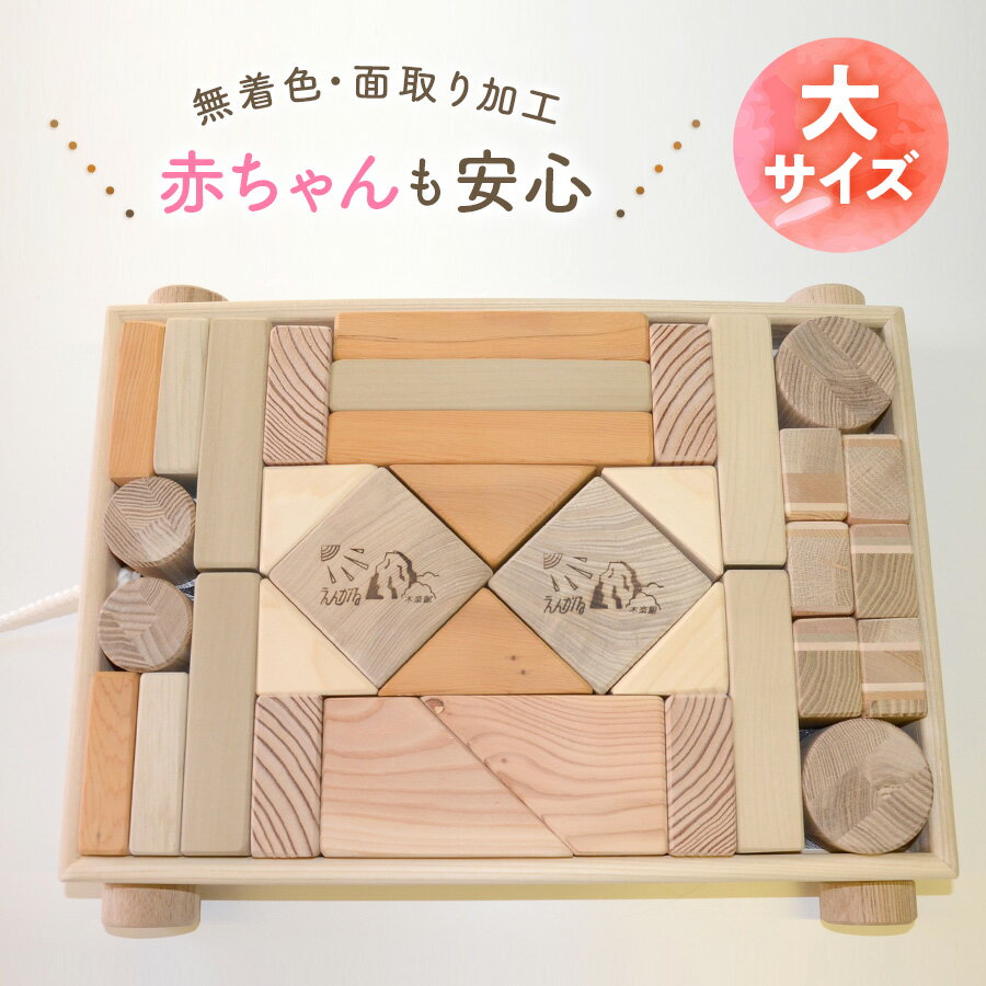 【ふるさと納税】積木(大) 北海道遠軽町産木材使用 en01-00171