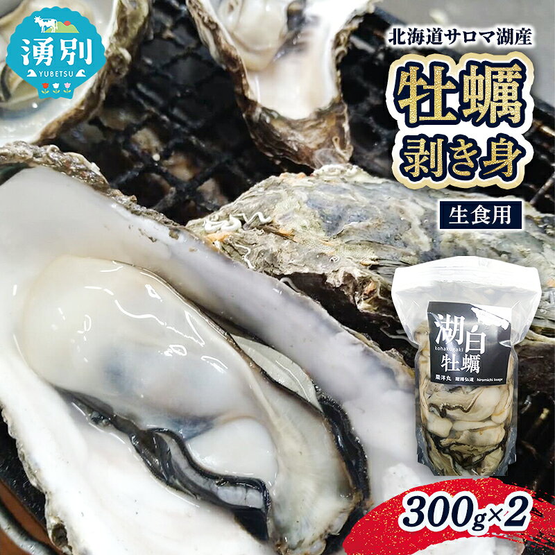 【国内消費拡大求む】 北海道 サロマ湖産 牡蠣 剥き身 300g×2 生食用 かき カキ 海鮮 魚介 国産 むき身 生牡蠣 冷蔵 産地直送 オホーツク 魚貝類 お届け：2024年2月下旬まで