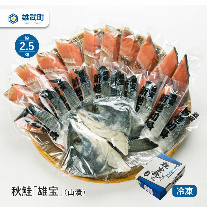 【ふるさと納税】オホーツク産 鮭 秋鮭 雄宝 冷凍 2.5k